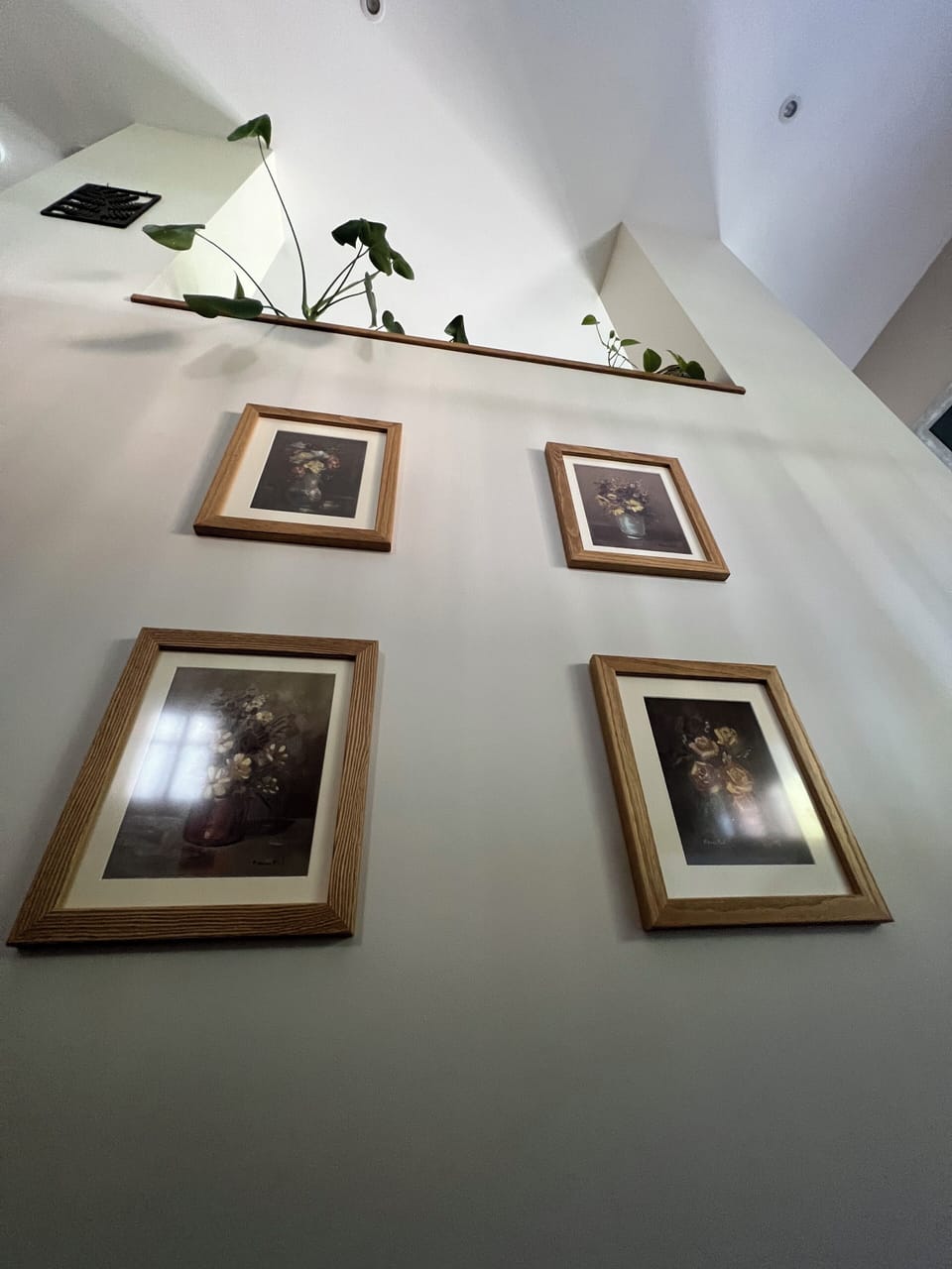 Stairs leading to top floor
