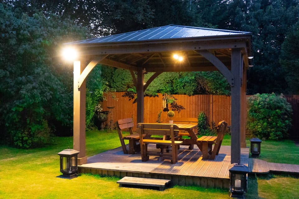 Outdoor benches.