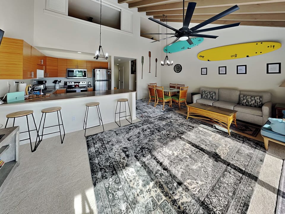 Living Room - Open Layout w/ Kitchen & Dining - First Floor