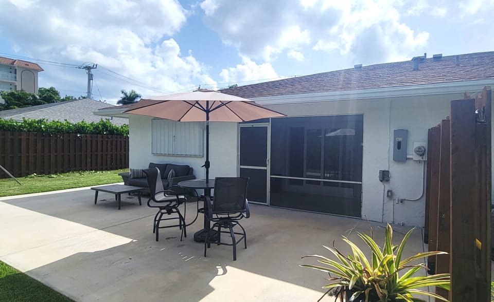 Private Backyard with Furniture 