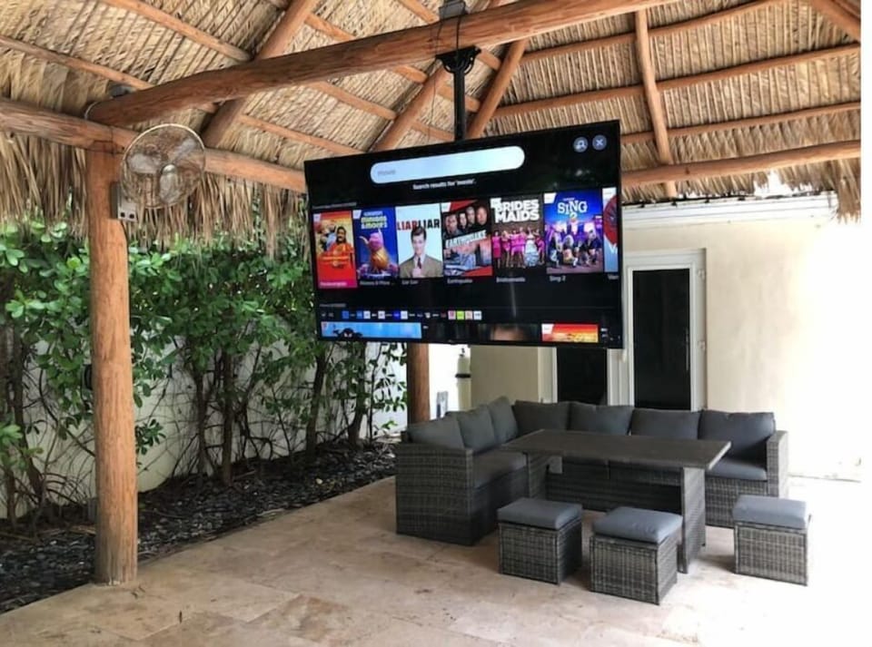 Perfect for football Sundays or movies in the warm Florida air