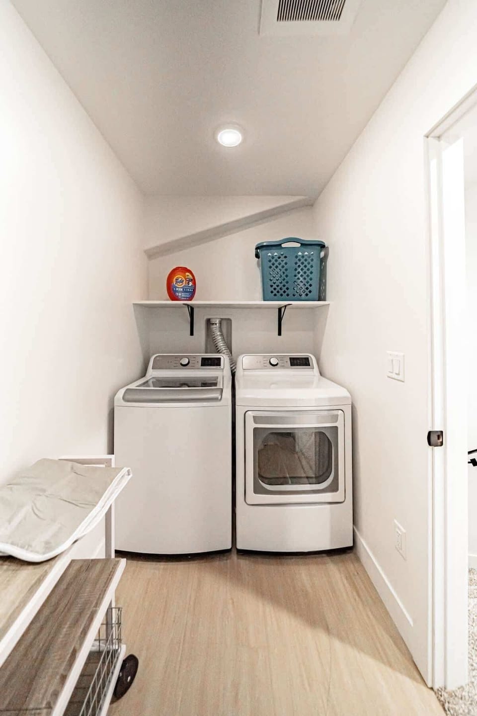 Laundry room is available upstairs.