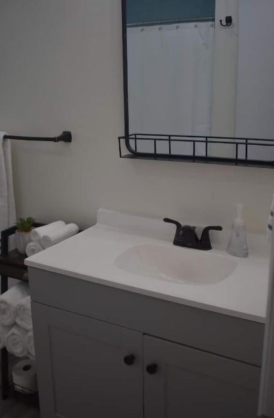 Plenty of vanity and mirror space for your self car needs