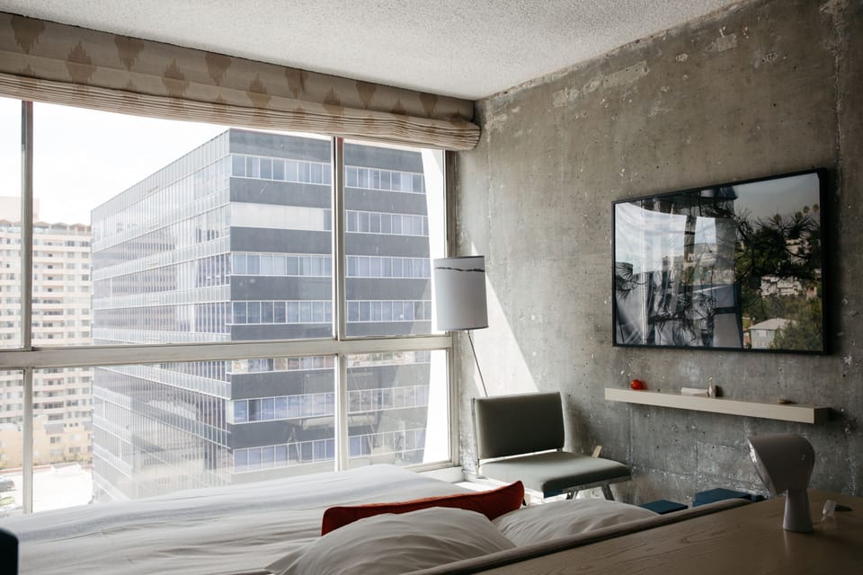 Wake up to soft daylight pouring over crisp linens.