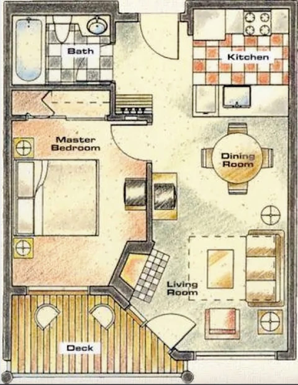 Floor plan (560 square feet)