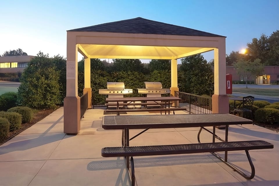 Gather at sunset for easy grilling and relaxed outdoor dining.