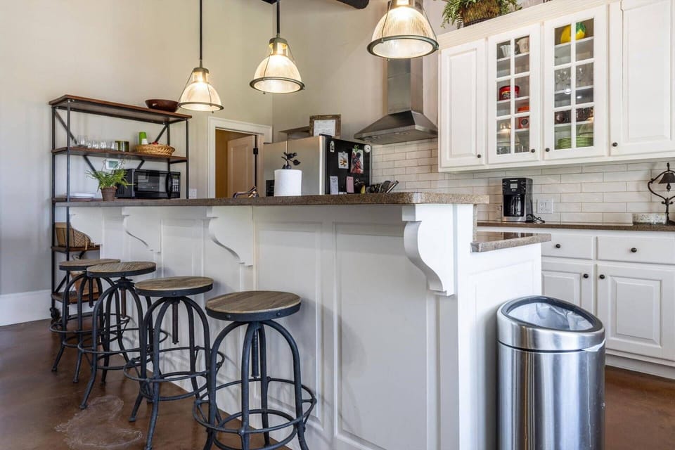 This is the downstairs kitchen.