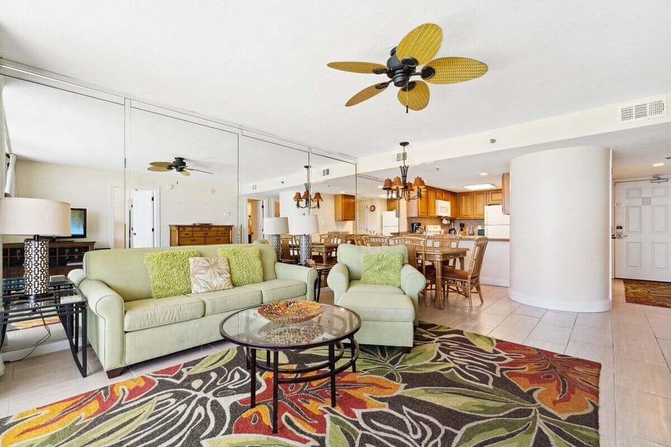 Living room with sleeper sofa
