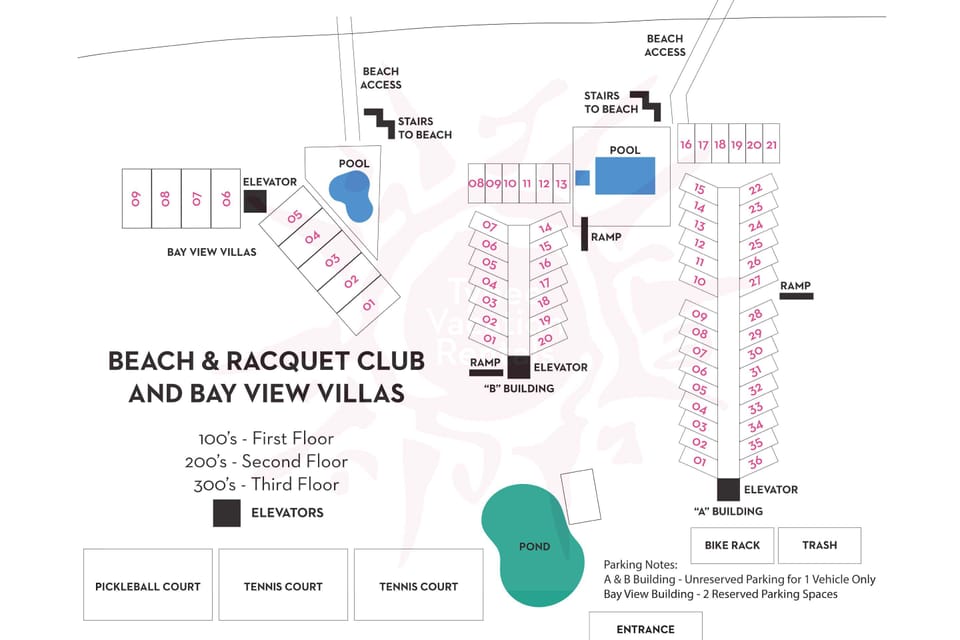 Beach & Racquet Club Community Map