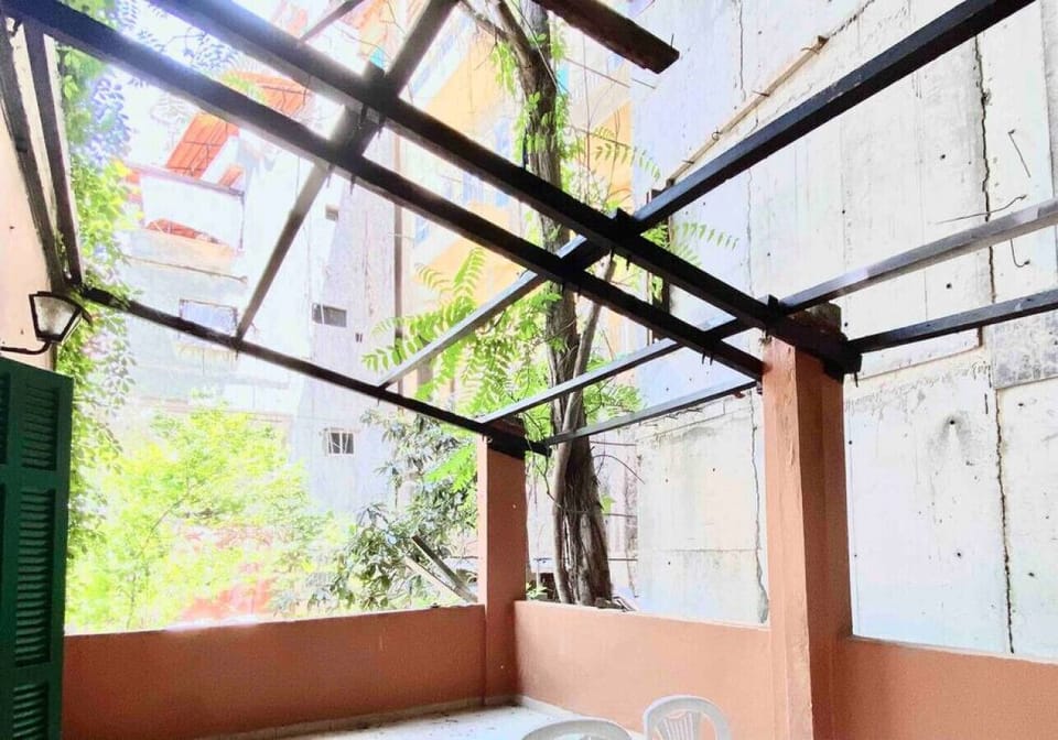 terrace area directly outside your bedroom.