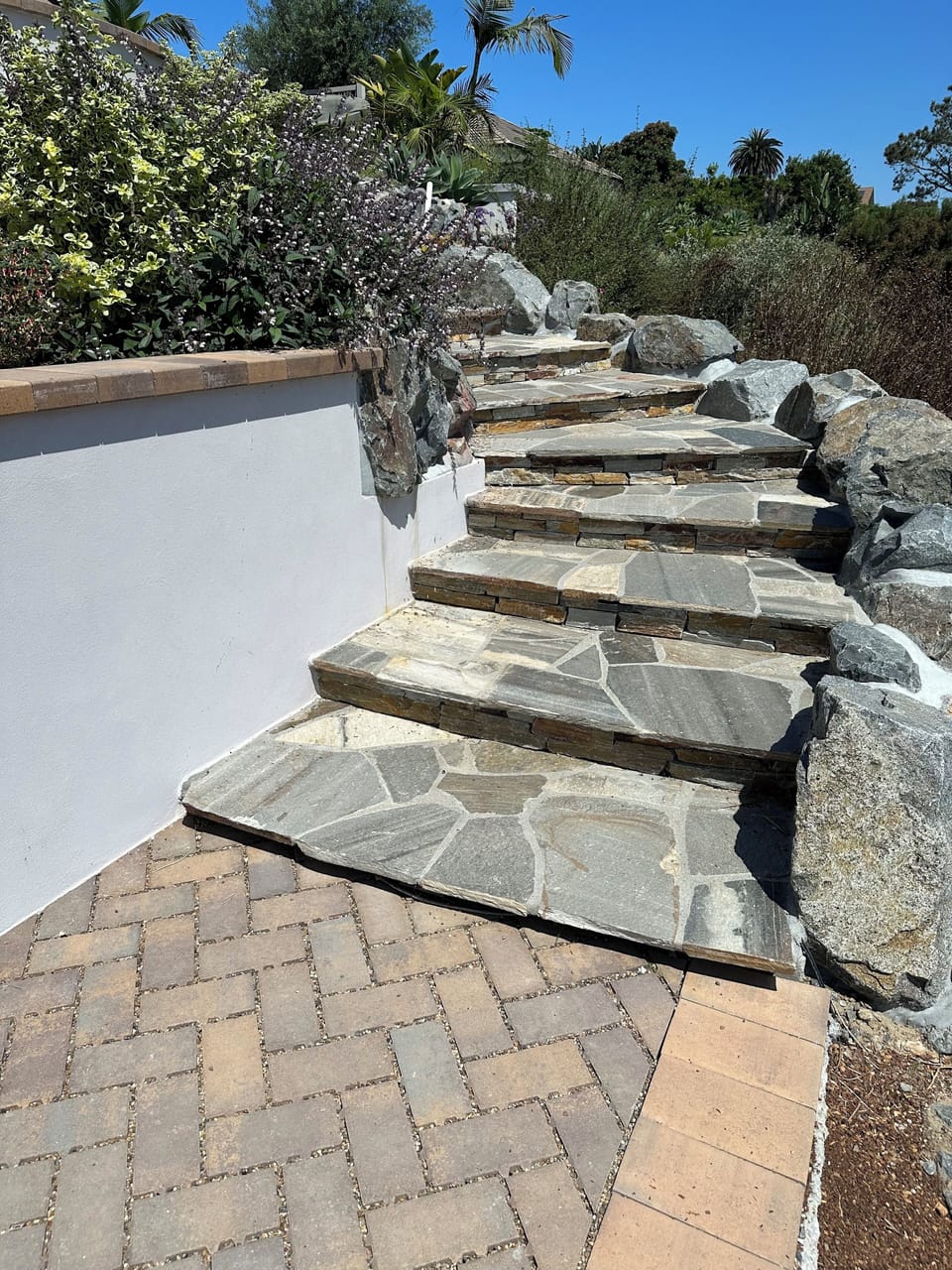 Stone Step Access to Guest House