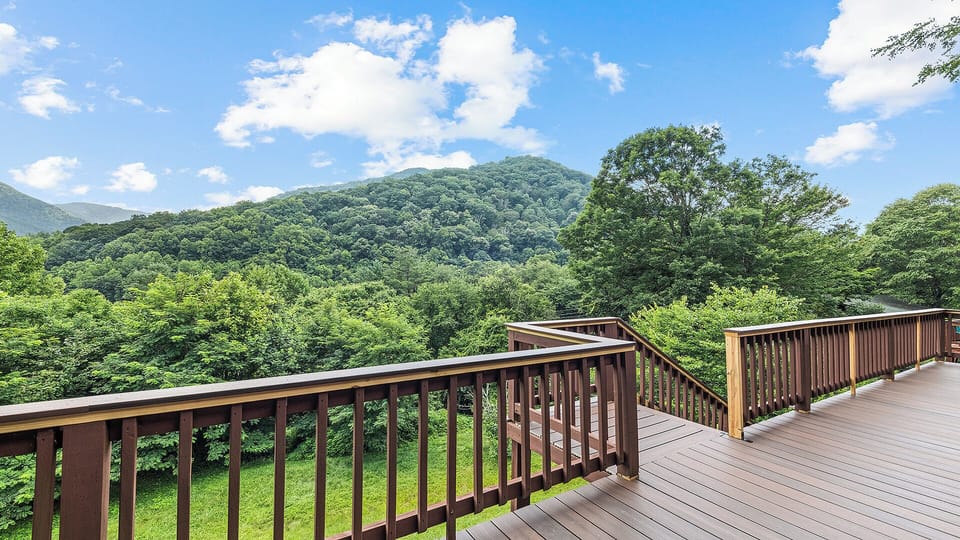 Mountain view from back deck