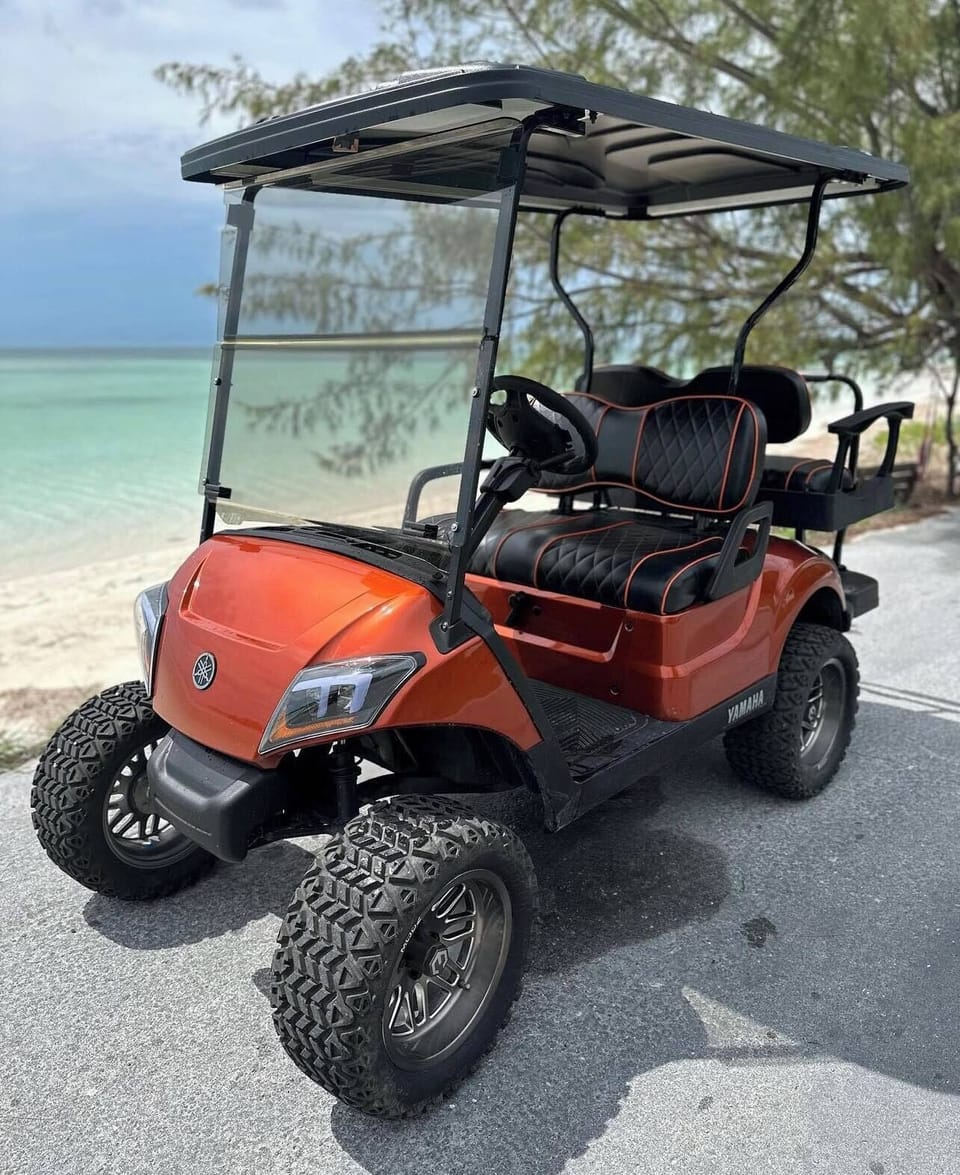 4-seat golf cart rentals available @ $250/wk. Monthly discounts available