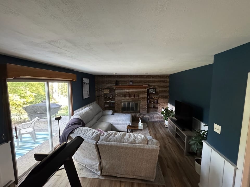 Lower level living area