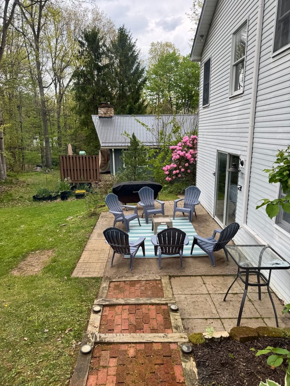 Back patio from sunroom