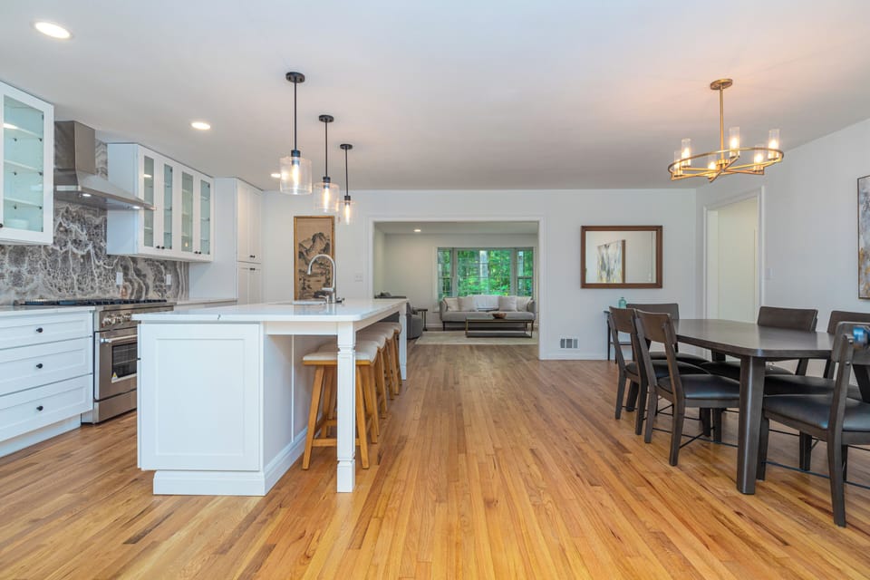 Dinning room and gourmet kitchen