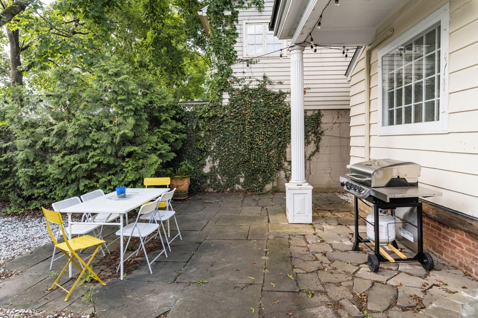 Enjoy BBQ Goodness and Sunny Skies on Our Patio 