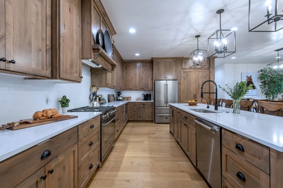 Fully Equipped Kitchen with Stainless Appliances