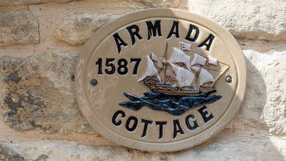 Armada Cottage boasts ancient timbers thought to come from a ship that sailed the high seas during the Spanish Armada.