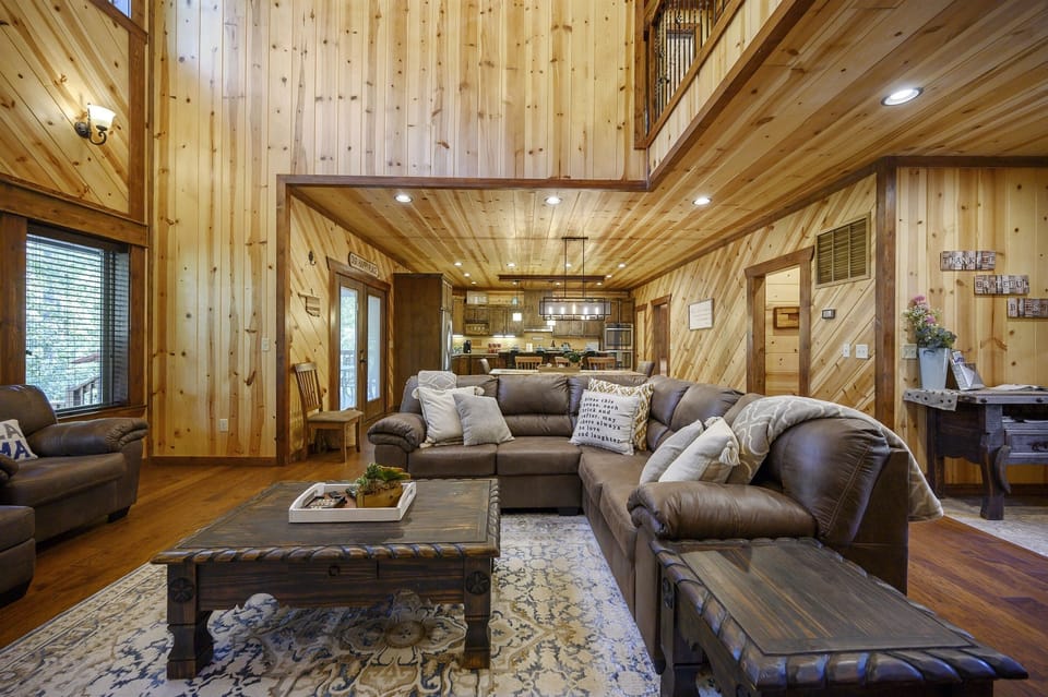 Living room is open to the kitchen-plenty of seating for everyone!