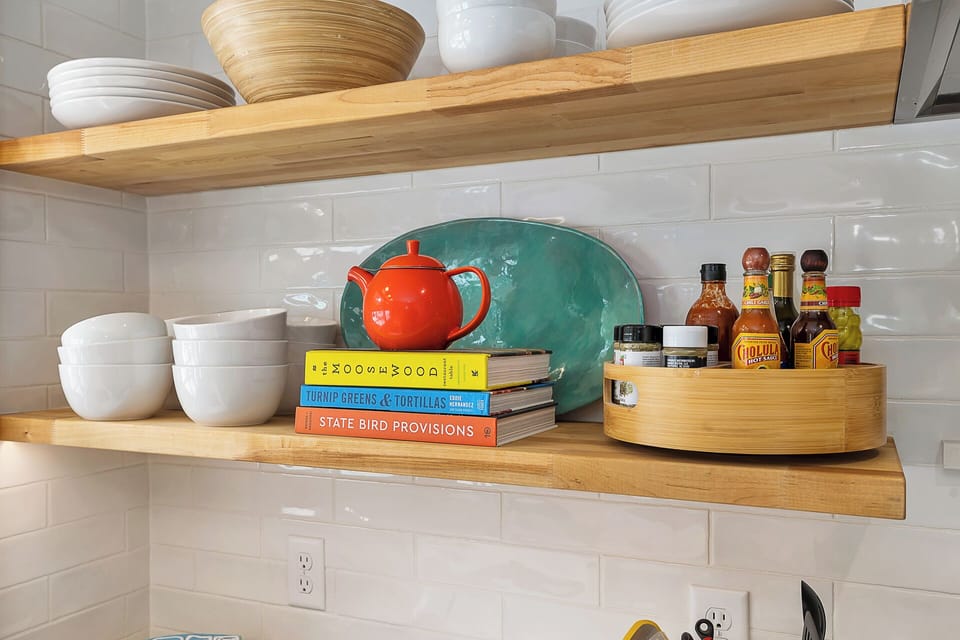 Basics like olive oil and seasonings included 