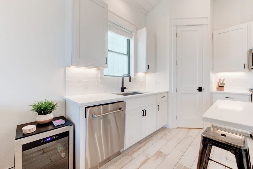 Kitchen w/ Wine and  Beverage Fridge!