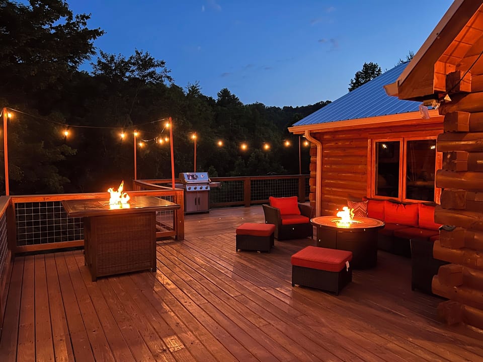 Deck at night