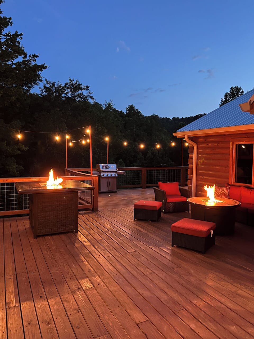 Deck at night