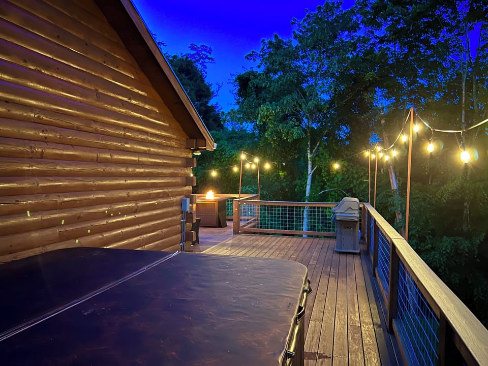 Deck at night