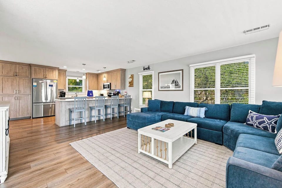 Top-Level Living Room with Deck Access