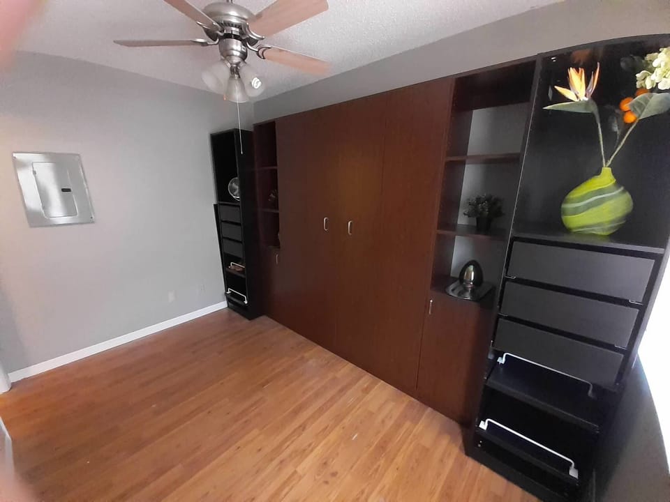 Murphy Bed allows one to convert the space to anything you wish!