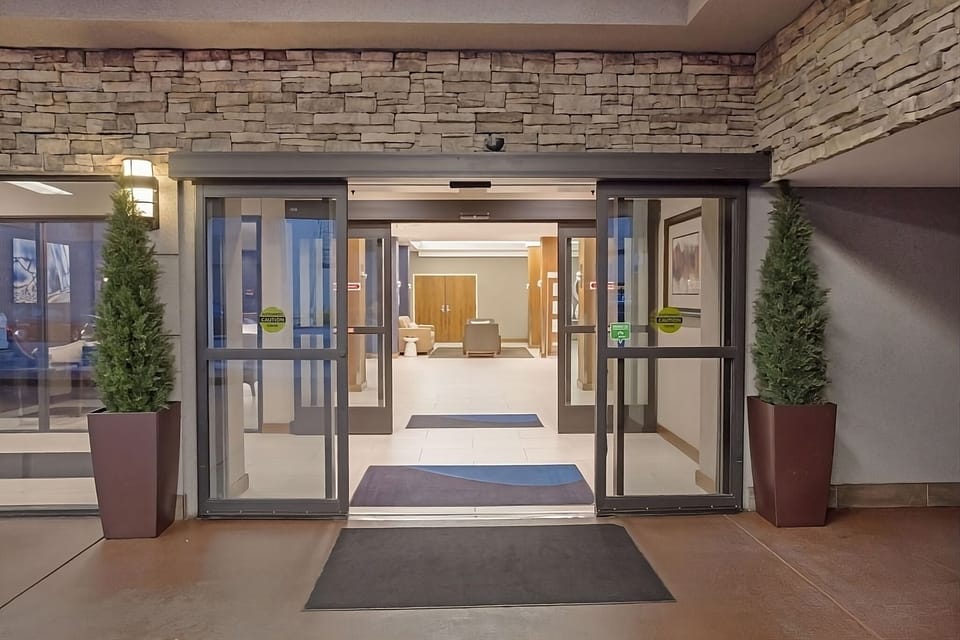 Arrive with ease through the bright, welcoming main entrance.