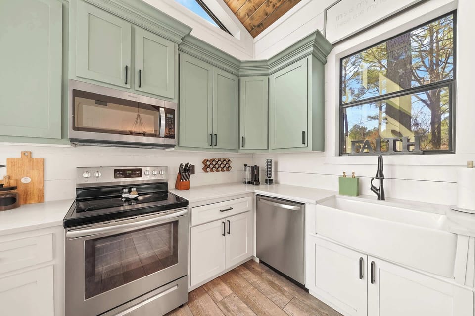 Fully stocked kitchen