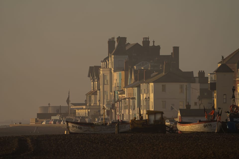 Escape, Aldeburgh: Crag Path in Aldeburgh overlooks the pretty shingle beach