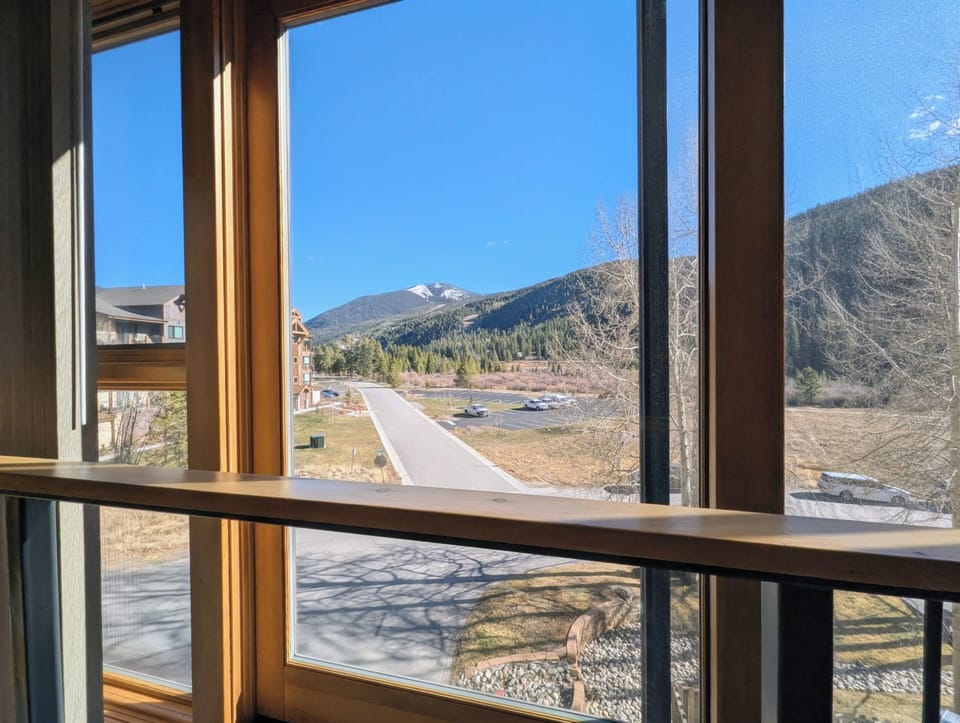 Upper level mountain views from living room #summer