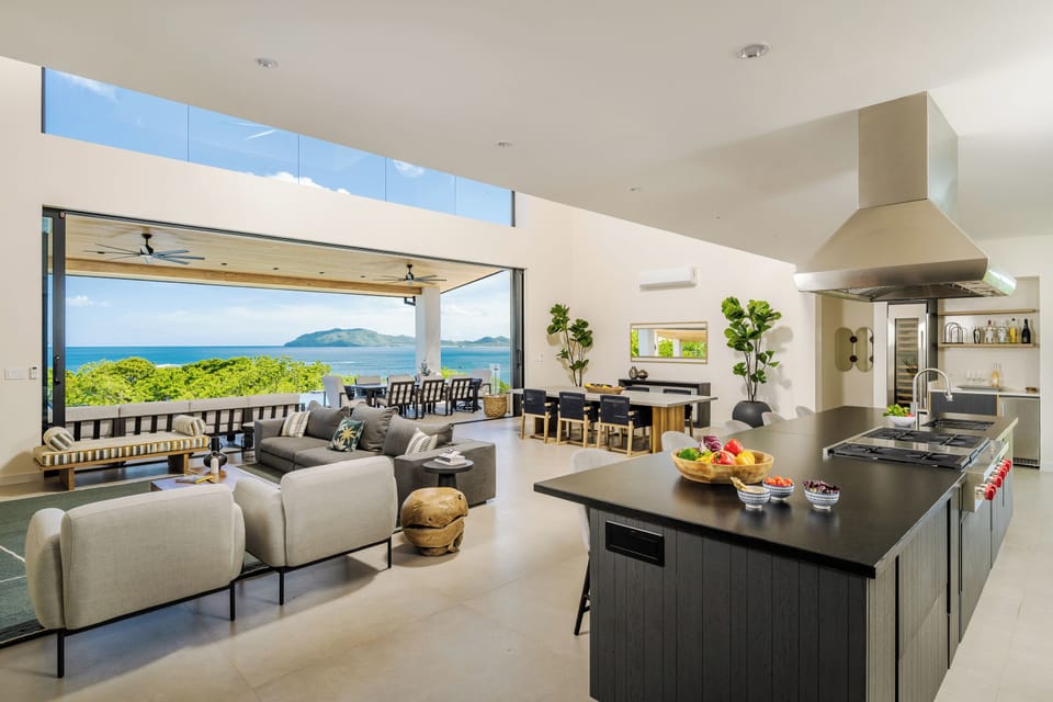 Kitchen with spectacular views