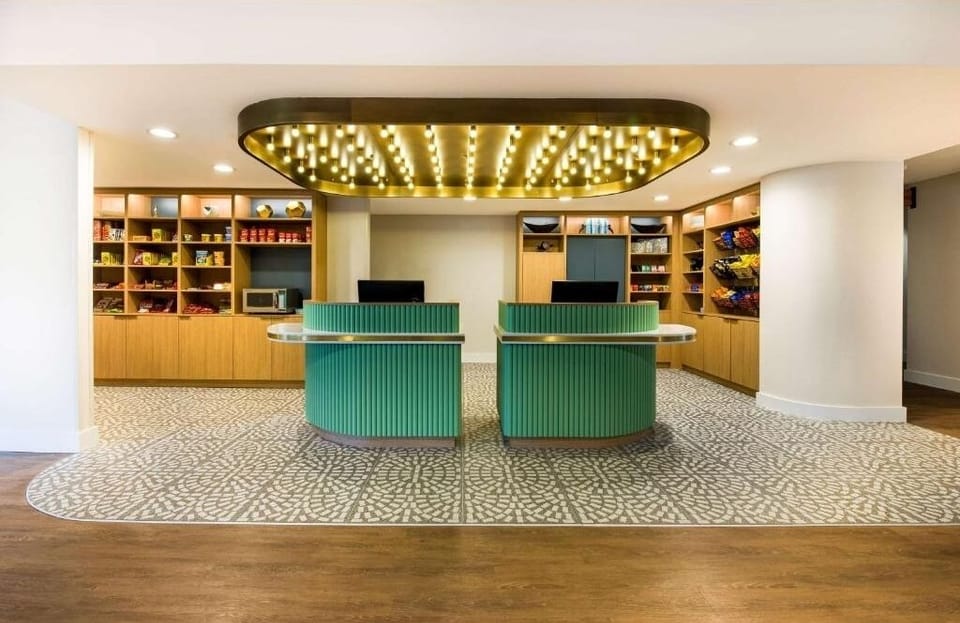 Step up to the sleek front desk for fast, friendly service.