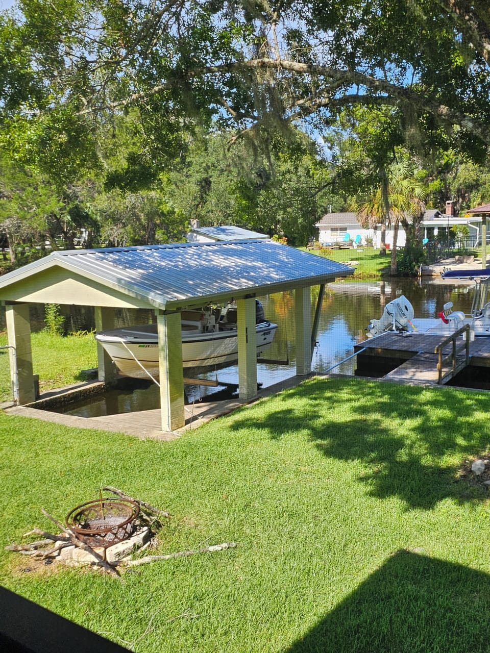 Boat lift and dock