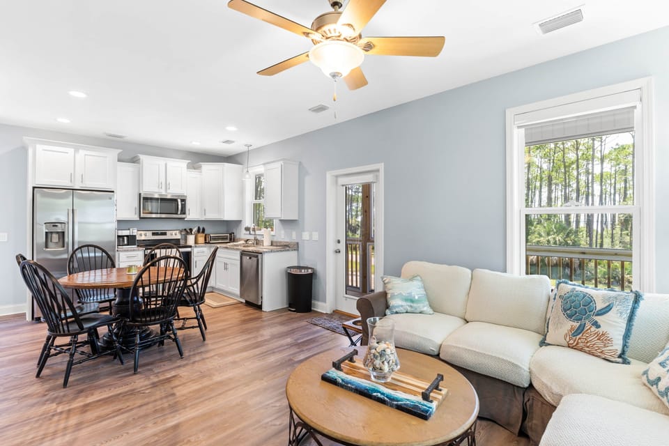 Dining and living area