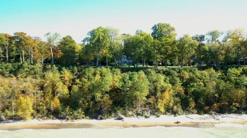 View of Sunset Haven Home on the bluff 