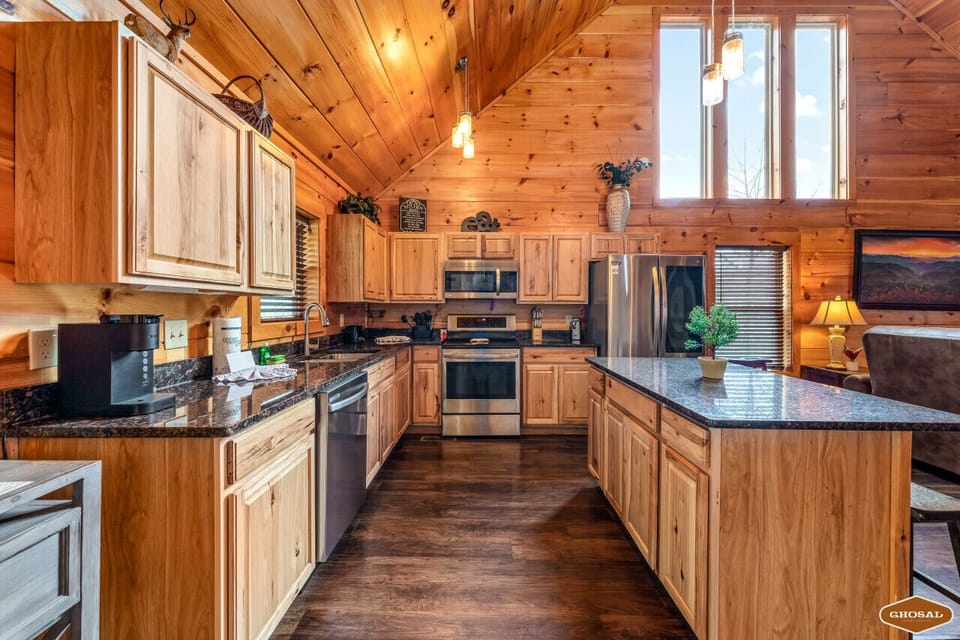 Prepare meals together in this inviting kitchen space.