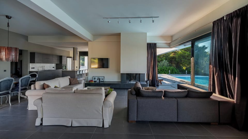 Living room and kitchen