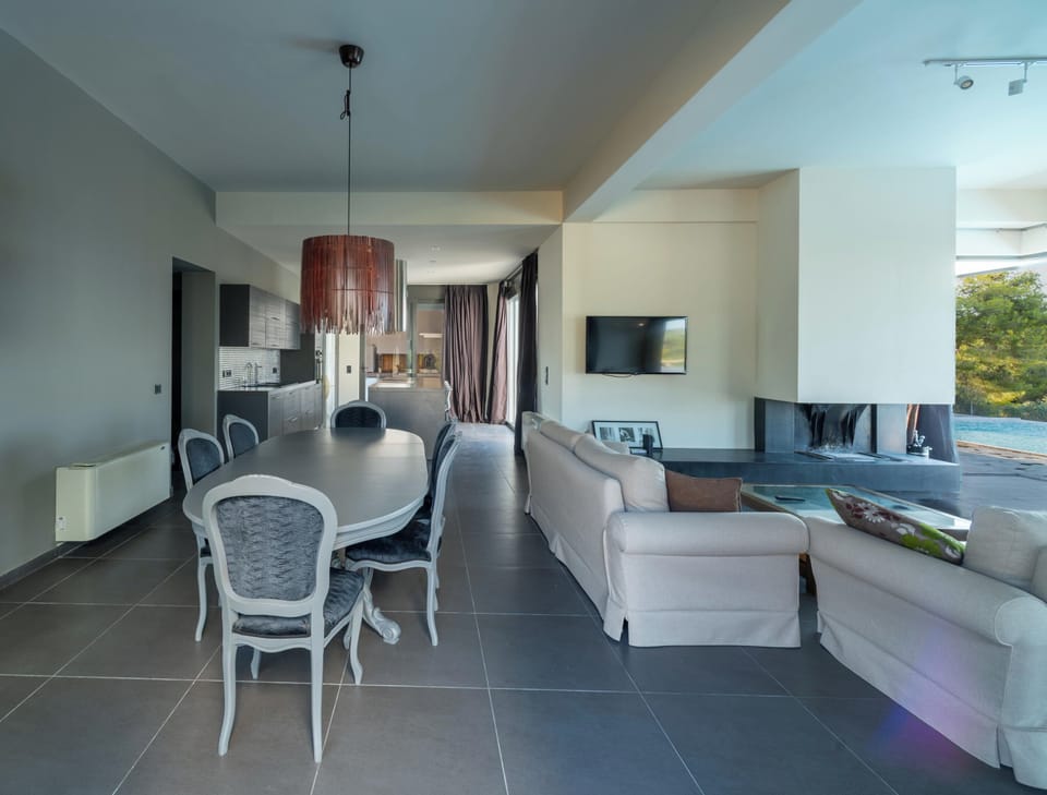 Living room and kitchen