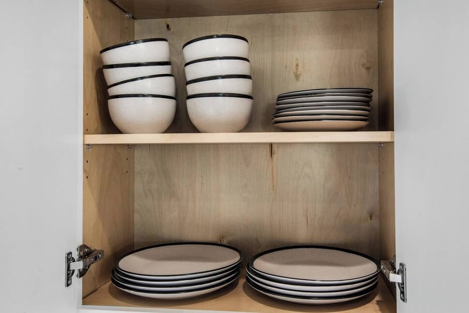 Clean dishware setup for effortless dining experiences