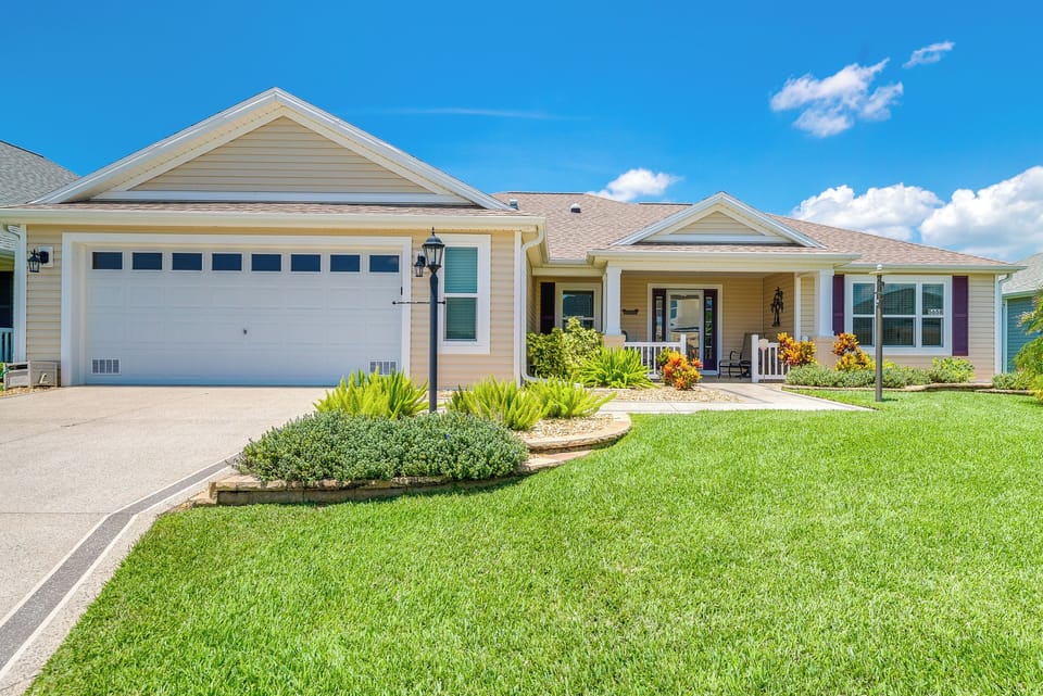 The Villages Vacation Rental | 3BR | 2BA | 1 Step to Enter | 1,800 Sq Ft