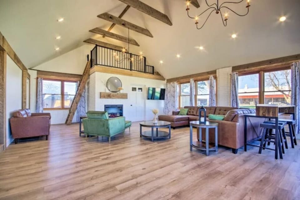 Living Room with loft