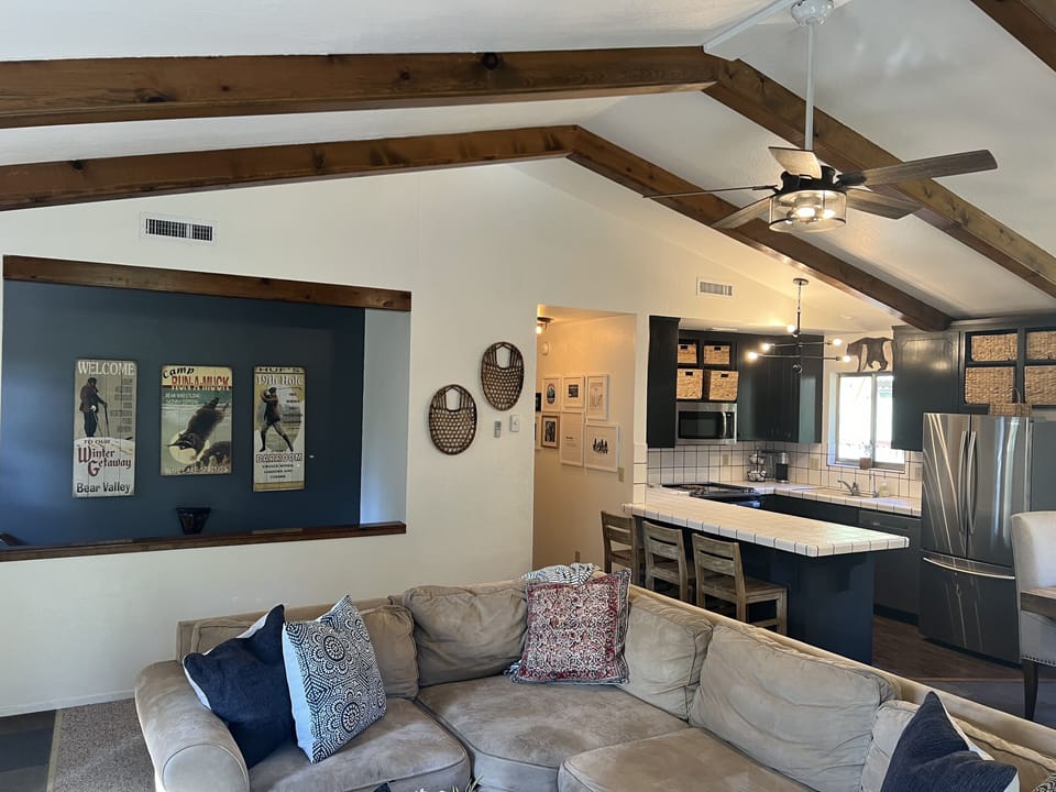 Living Room, Kitchen