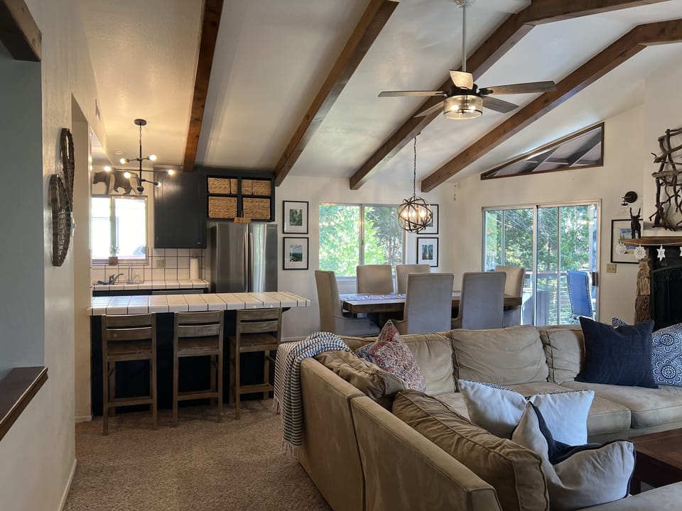Living Room, Dining, Kitchen