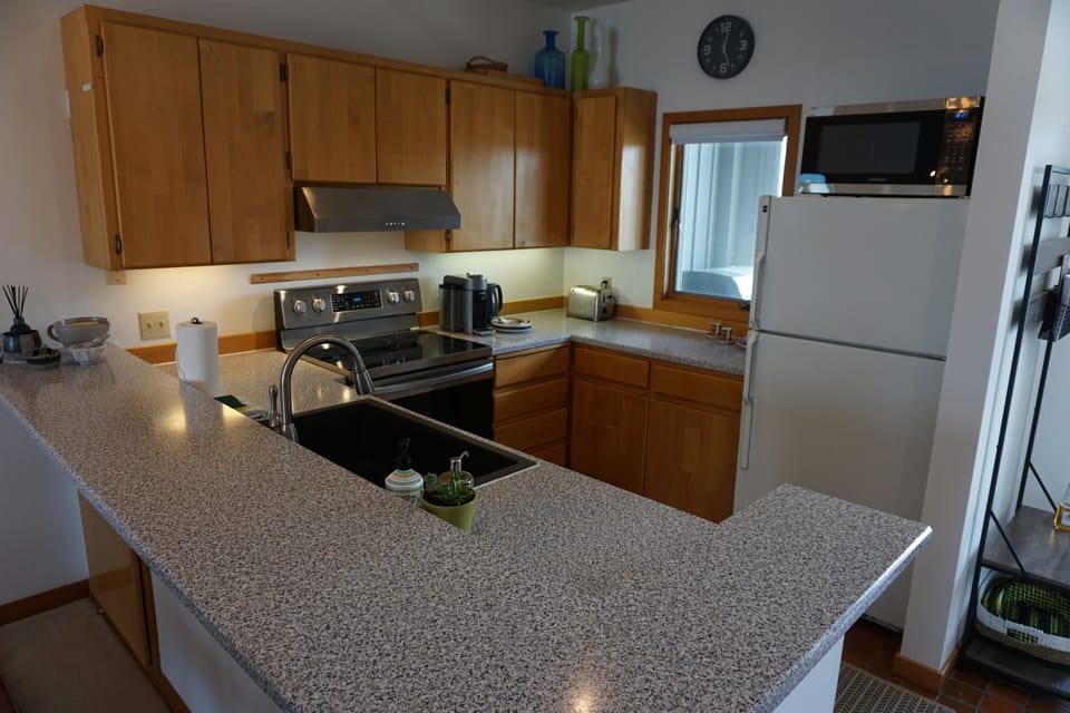 Fully stocked kitchen