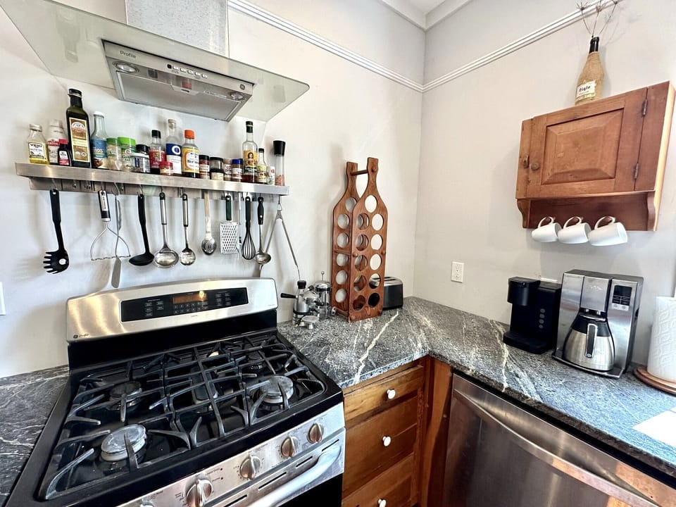 Gas Stove and room for your wine
